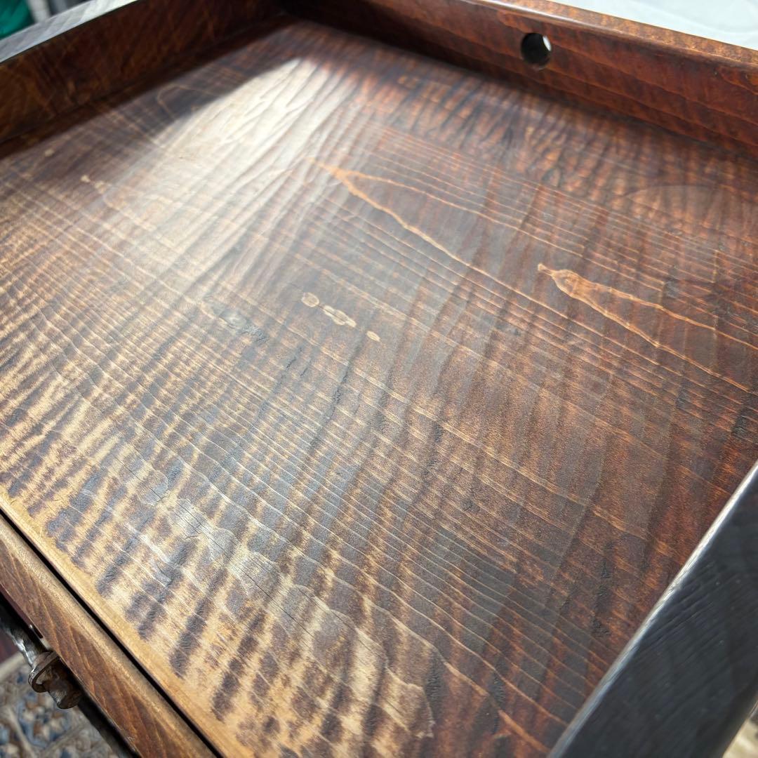 矢澤金太郎 引出し電話台 指物家具 無垢材 箪笥 引き出し 収納 チェスト