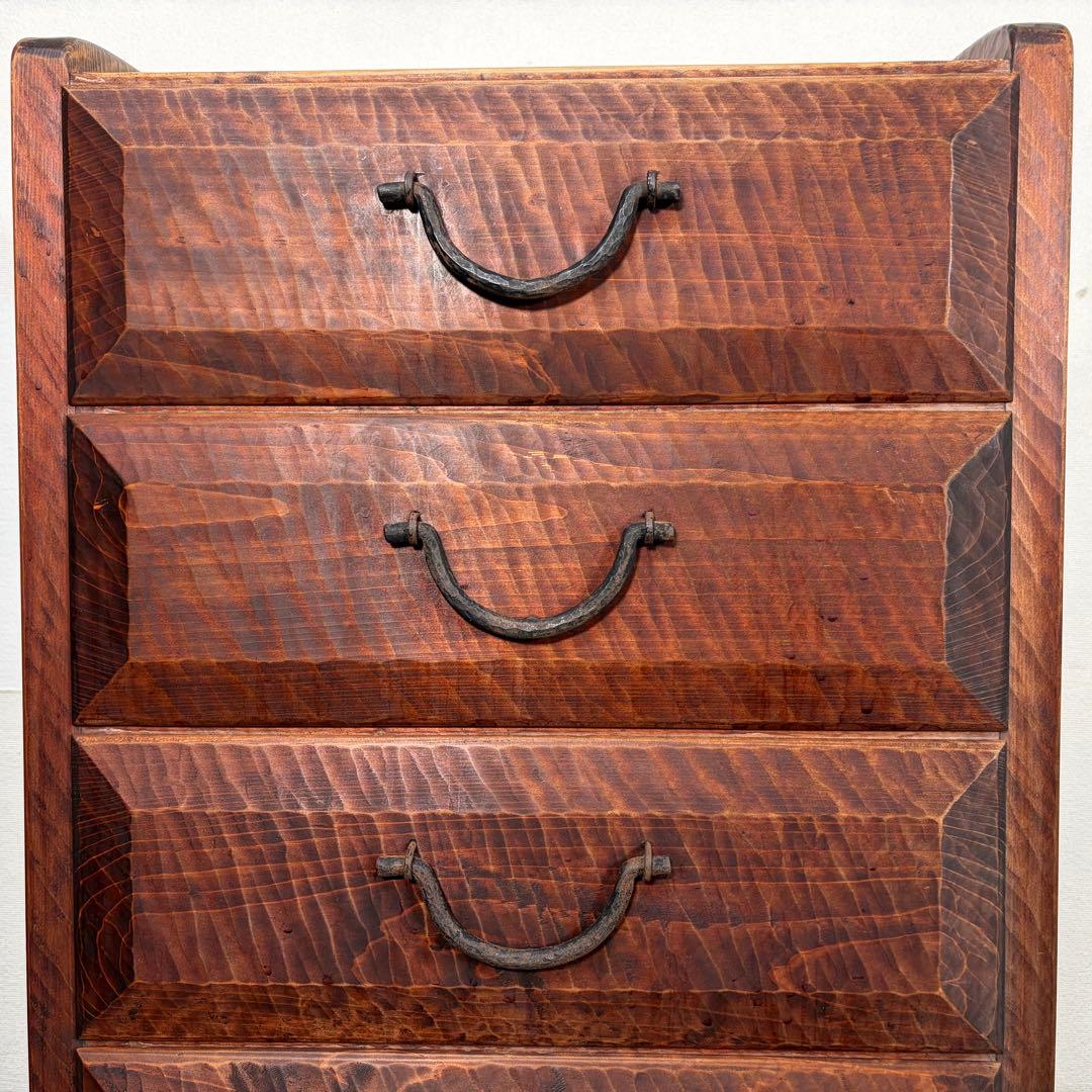 矢澤金太郎 引出し電話台 指物家具 無垢材 箪笥 引き出し 収納 チェスト