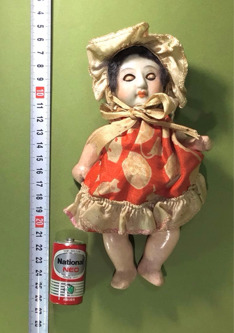 戦前 大正浪漫 アンティーク 抱き人形 ままごと ビスクドール 少女 文化人形