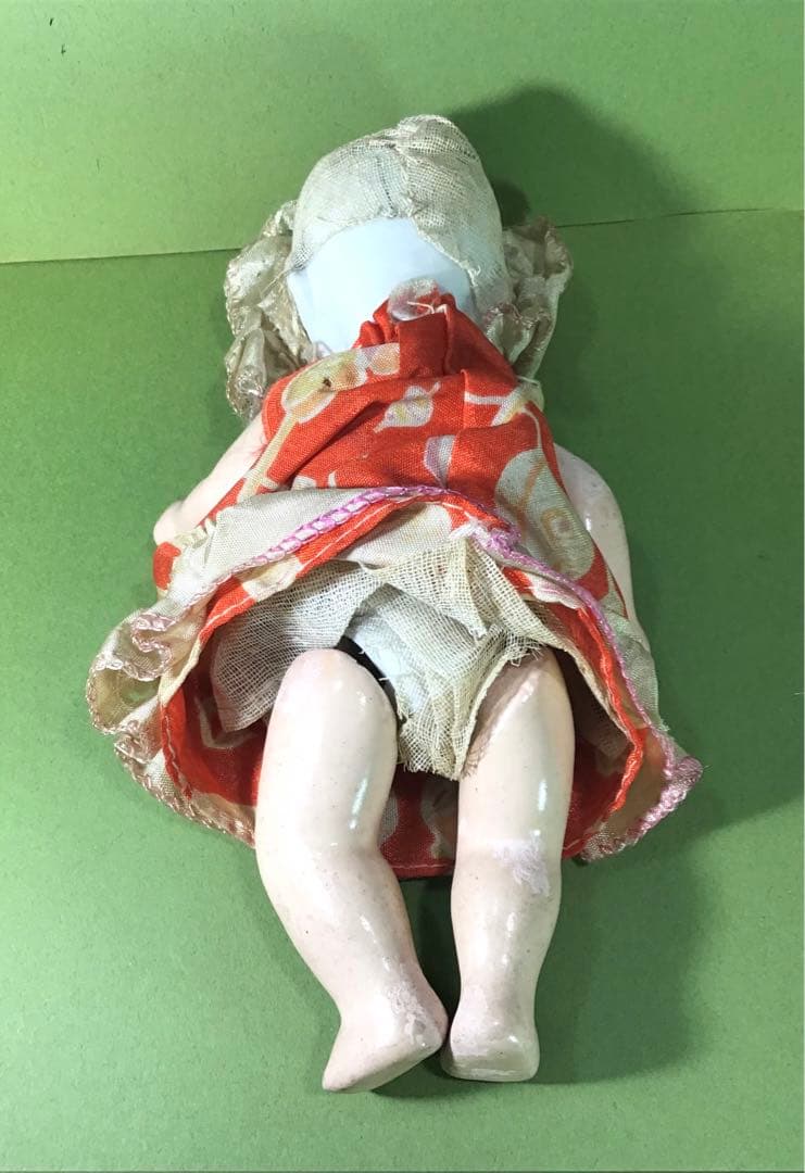 戦前 大正浪漫 アンティーク 抱き人形 ままごと ビスクドール 少女 文化人形