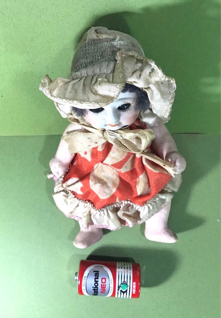 戦前 大正浪漫 アンティーク 抱き人形 ままごと ビスクドール 少女 文化人形