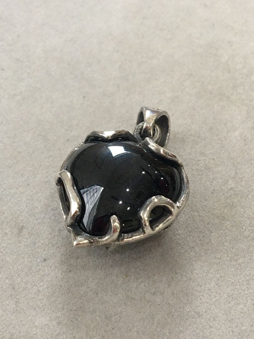 [新品] silver925 オニキス　クロス　十字架　ペンダントトップ