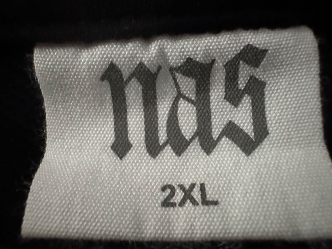 オフィシャル NAS Nasir 2XL ナズ スゥェット 黒 ヒップホップ