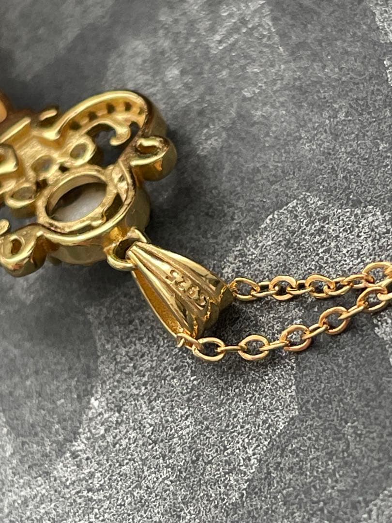 【saphiret】アンティークサフィレット　keyネックレス　ゴールド