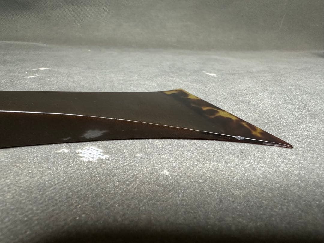 三味線　鼈甲撥　撥　バチ　天然素材　和楽器　民謡　アンティーク　細密細工