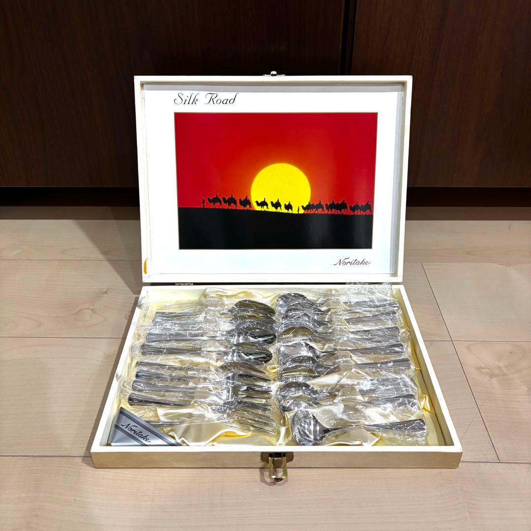 【新品】　Noritake ノリタケ　シルクロード カトラリーセット　21点