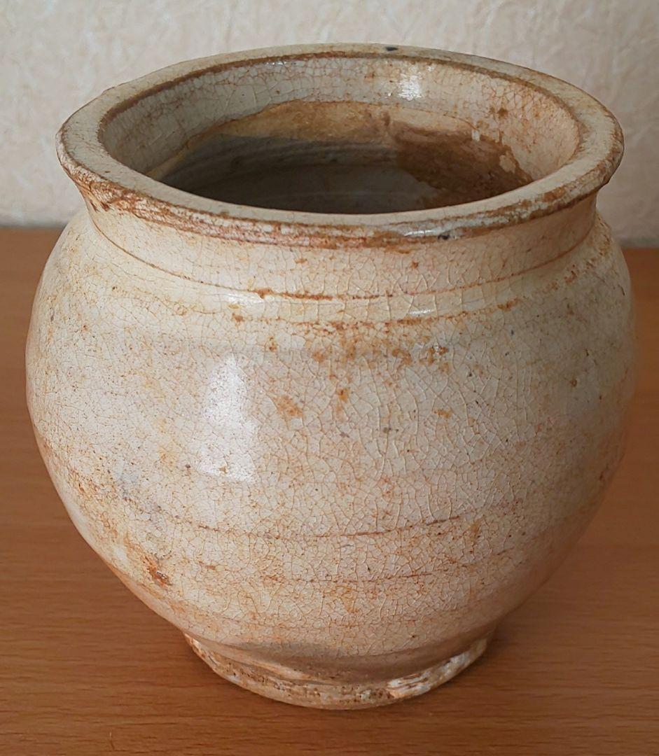 朝鮮王朝時代 李朝時代 会寧斑釉壺 小壺