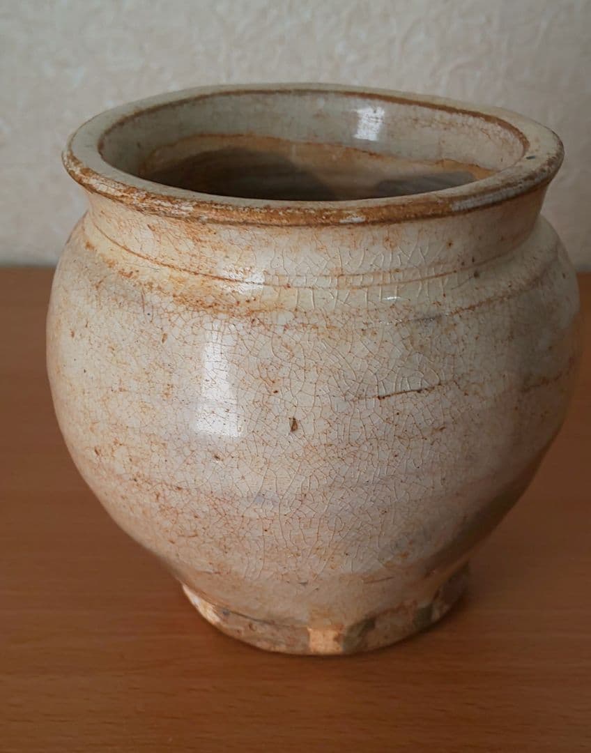 朝鮮王朝時代 李朝時代 会寧斑釉壺 小壺