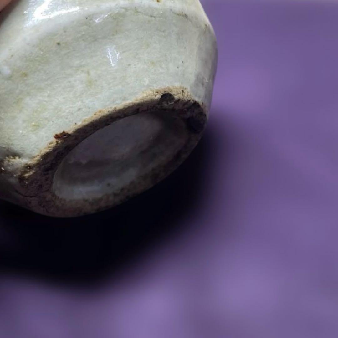 益子焼　浜田庄司　赤絵水滴　箱なし