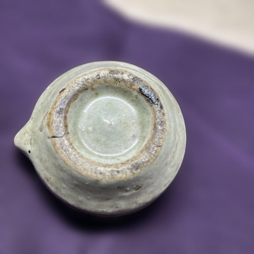 益子焼　浜田庄司　赤絵水滴　箱なし