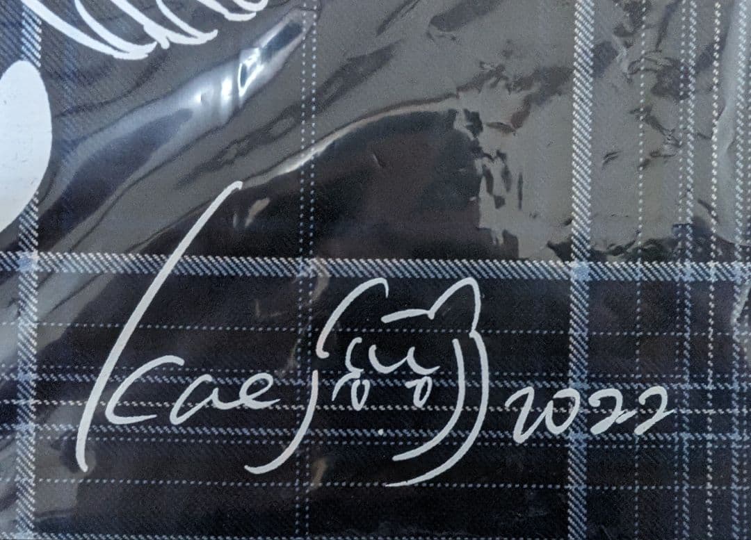 【S10号 シルクスクリーン】無題 NAVY / 田中かえ