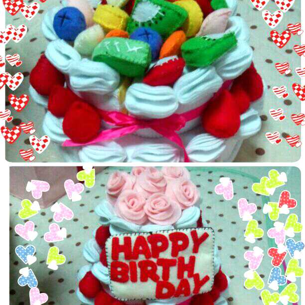 フェルトままごと  バースデイケーキ＆ウエディングケーキ  オーダー受付中♥