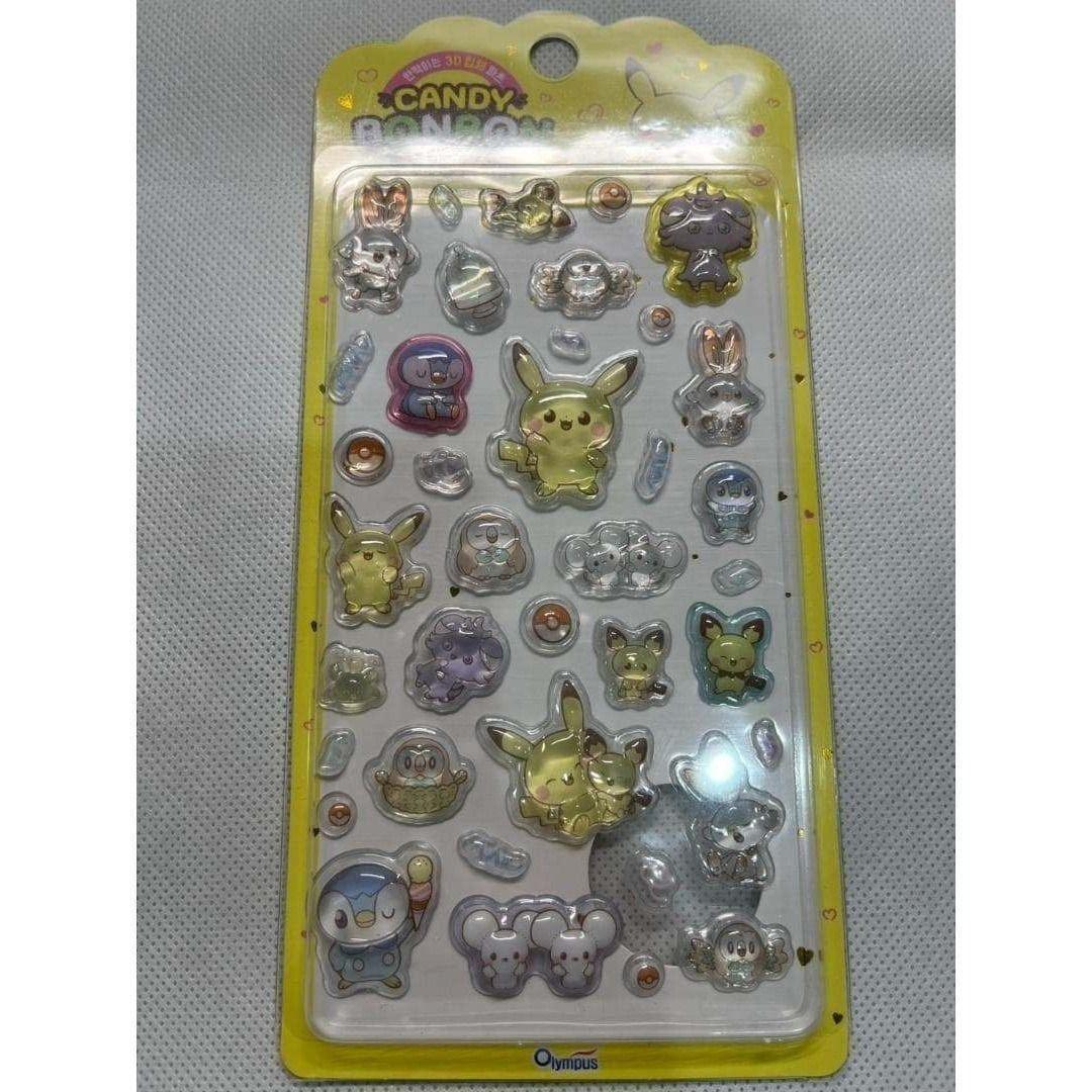1箱12枚入【日本未発売韓国限定】ポケモン キャンディ ボンボン ステッカー