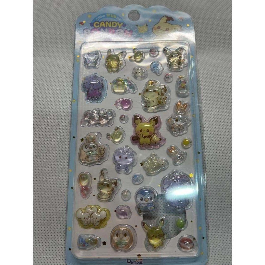 1箱12枚入【日本未発売韓国限定】ポケモン キャンディ ボンボン ステッカー