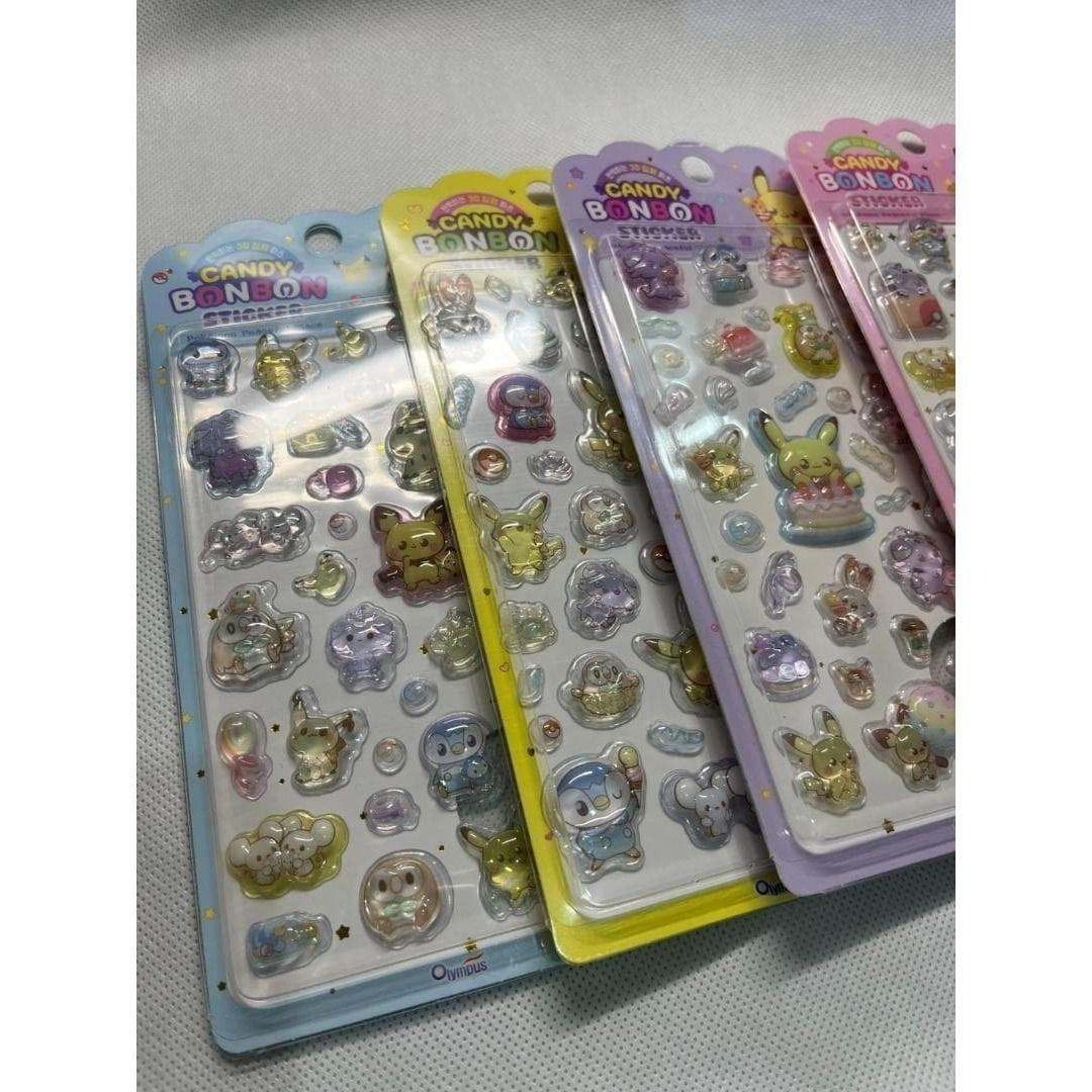 1箱12枚入【日本未発売韓国限定】ポケモン キャンディ ボンボン ステッカー