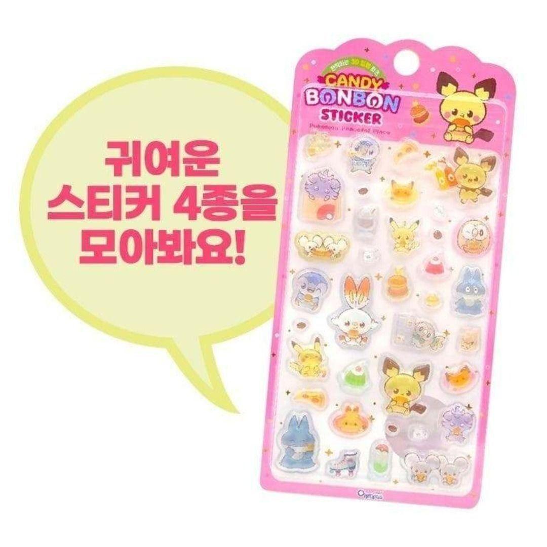 1箱12枚入【日本未発売韓国限定】ポケモン キャンディ ボンボン ステッカー