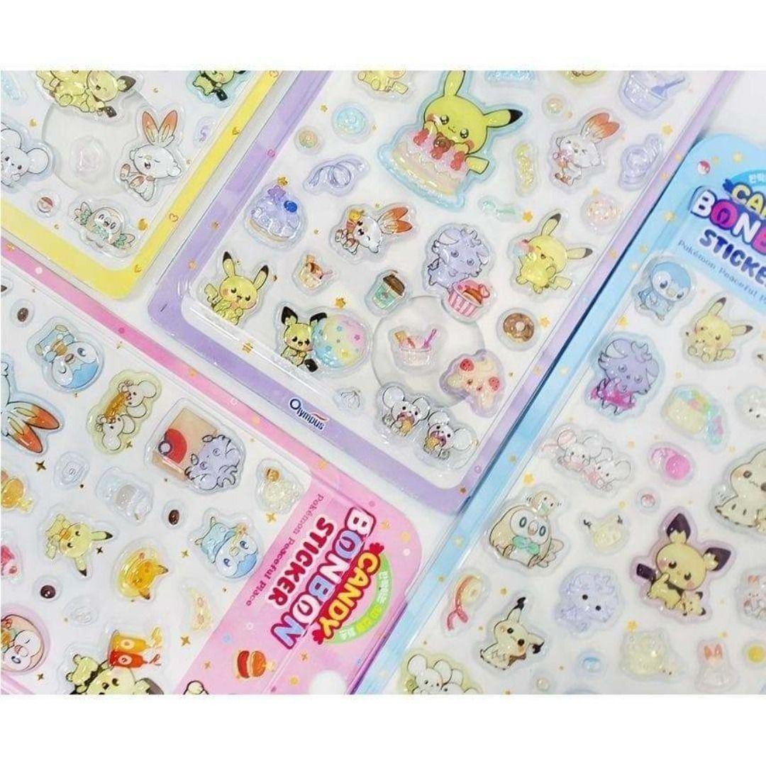 1箱12枚入【日本未発売韓国限定】ポケモン キャンディ ボンボン ステッカー