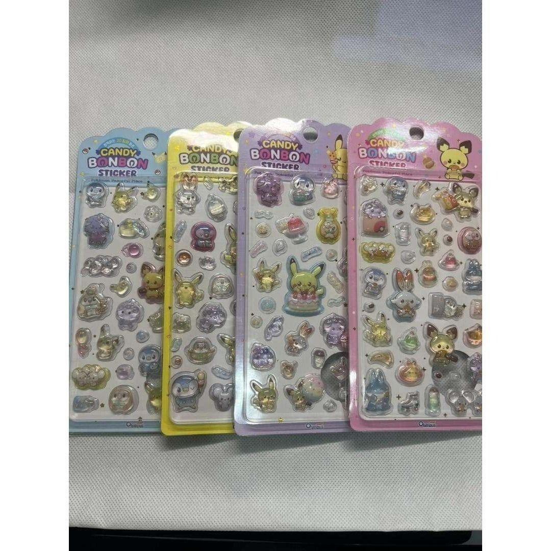 1箱12枚入【日本未発売韓国限定】ポケモン キャンディ ボンボン ステッカー