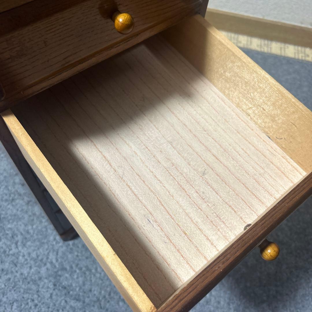 木製 小箪笥 5段 和風 レトロ チェスト タンス 小物・書類収納に◎