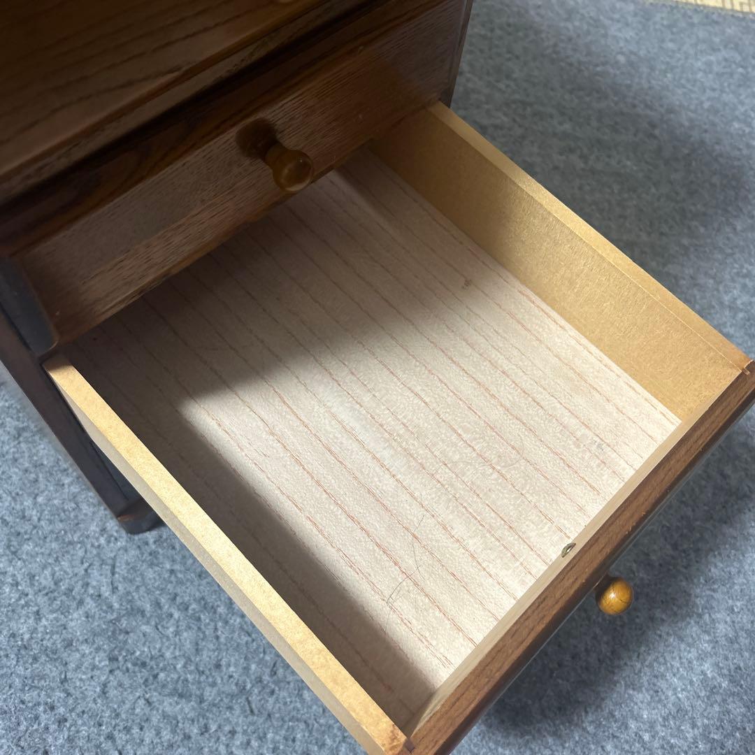 木製 小箪笥 5段 和風 レトロ チェスト タンス 小物・書類収納に◎