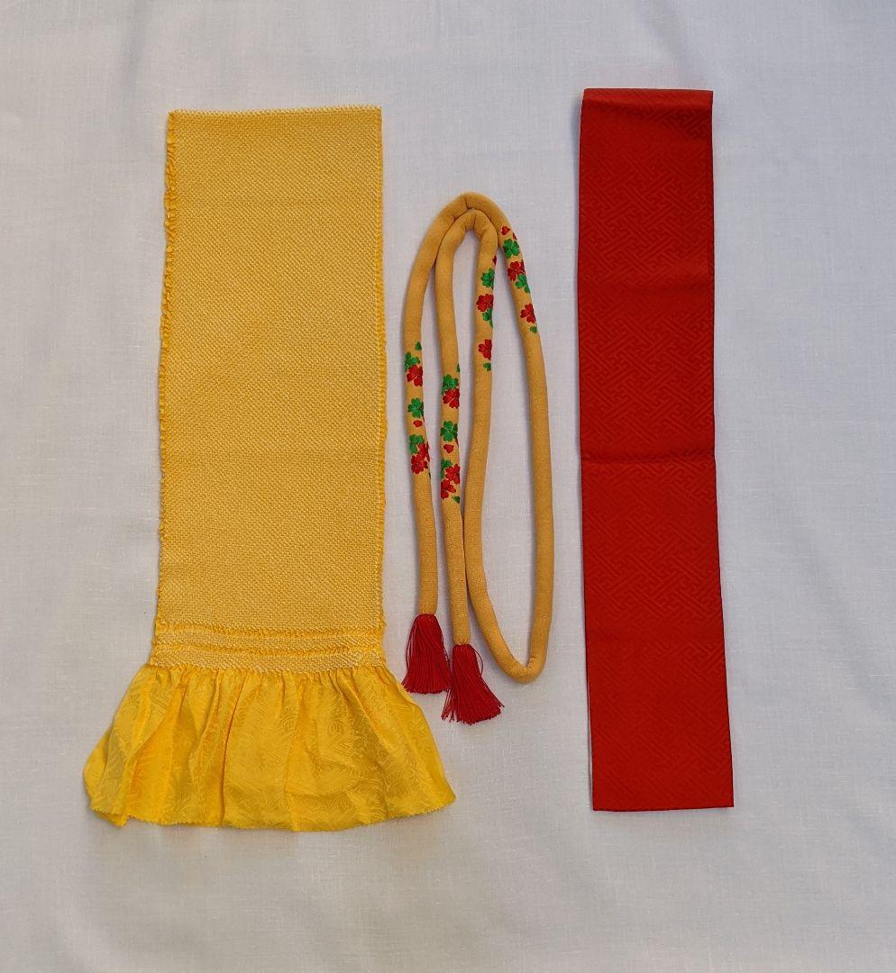 未使用　振袖　帯揚げ　3点セット