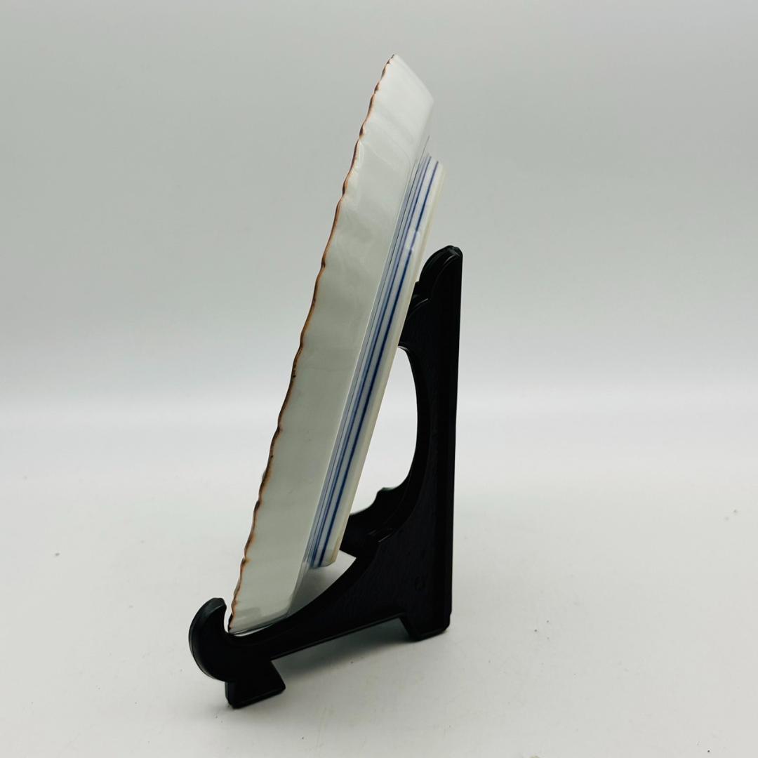 T 武腰善太郎　飾り皿　花模様　共箱　共布　皿　工芸品　インテリア　置物