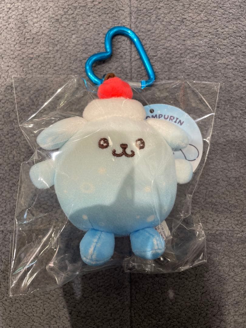 ポムポムプリン　マスコット　ハッピーフレーバーむにゅぐるみパティオ 4点セット