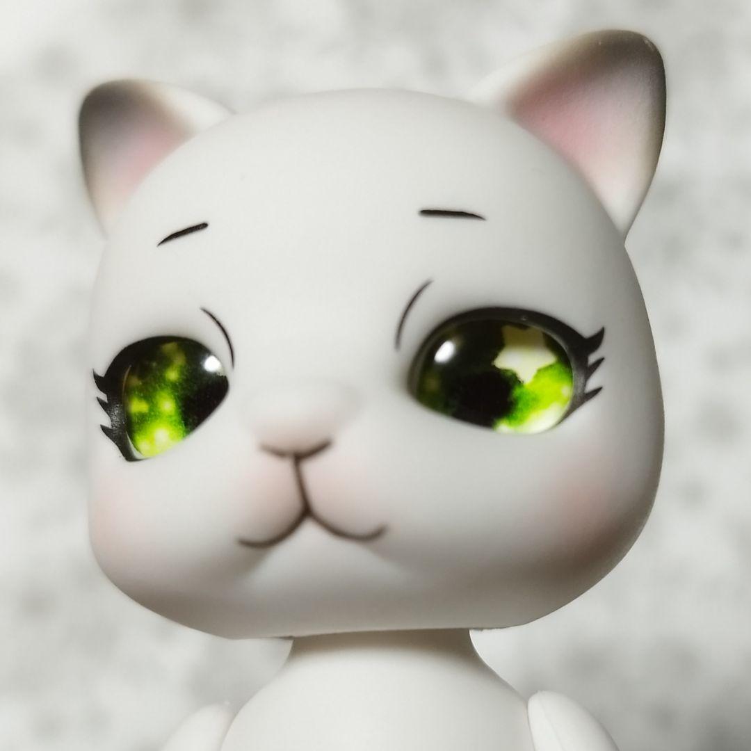 ○キラキラ目５ペア⑨　カプセルドール　アイパーツ　グラスアイ　カボション　猫　４