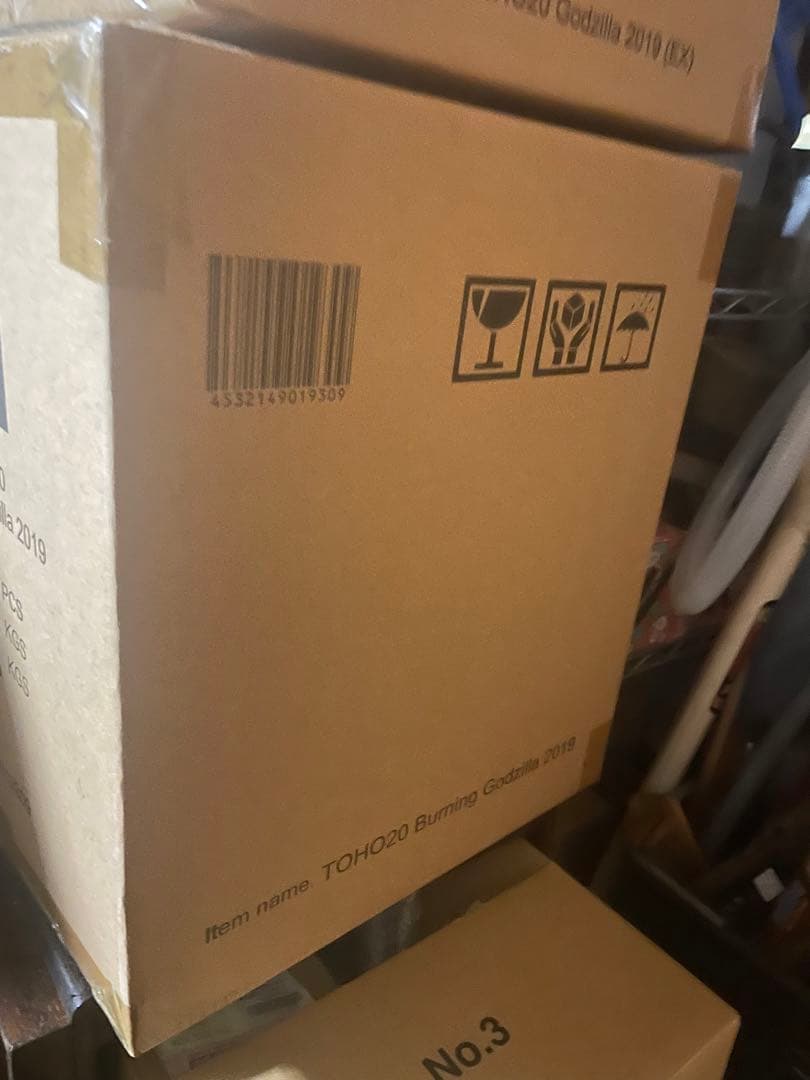 輸送箱未開封　1個　東宝大怪獣シリーズ ゴジラ 2019 バーニング　少年リック