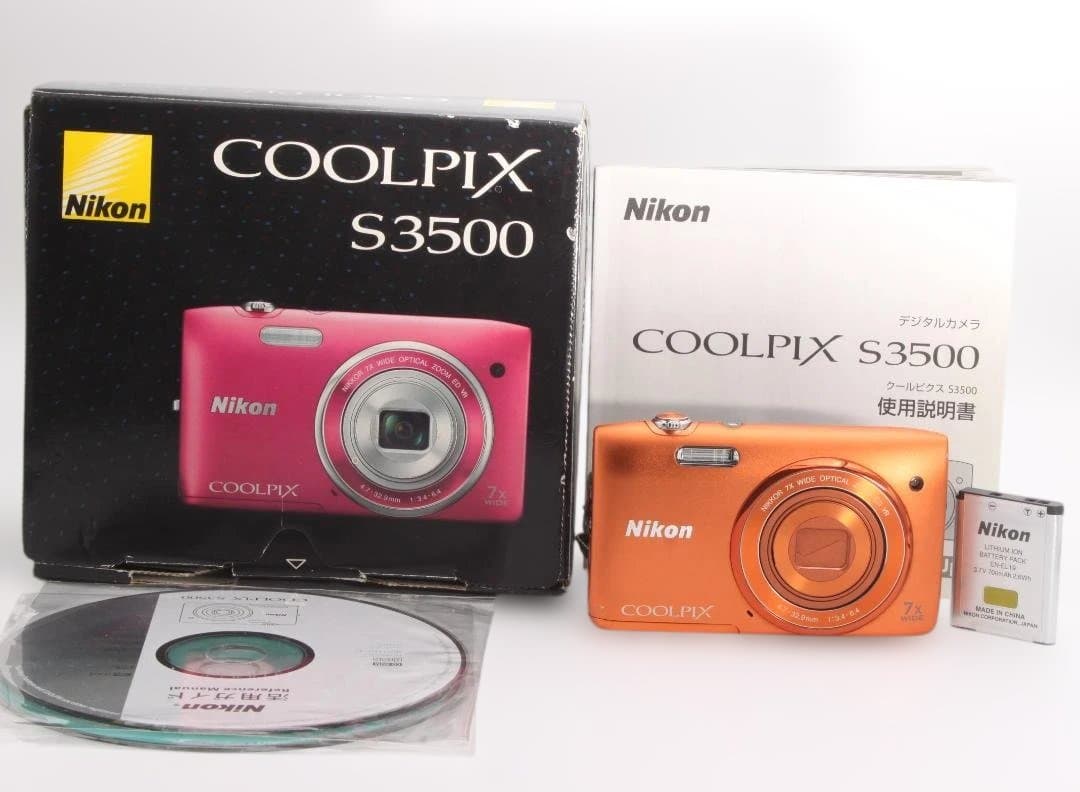 Nikon COOLPIX S3500 オレンジ ★作例有り★