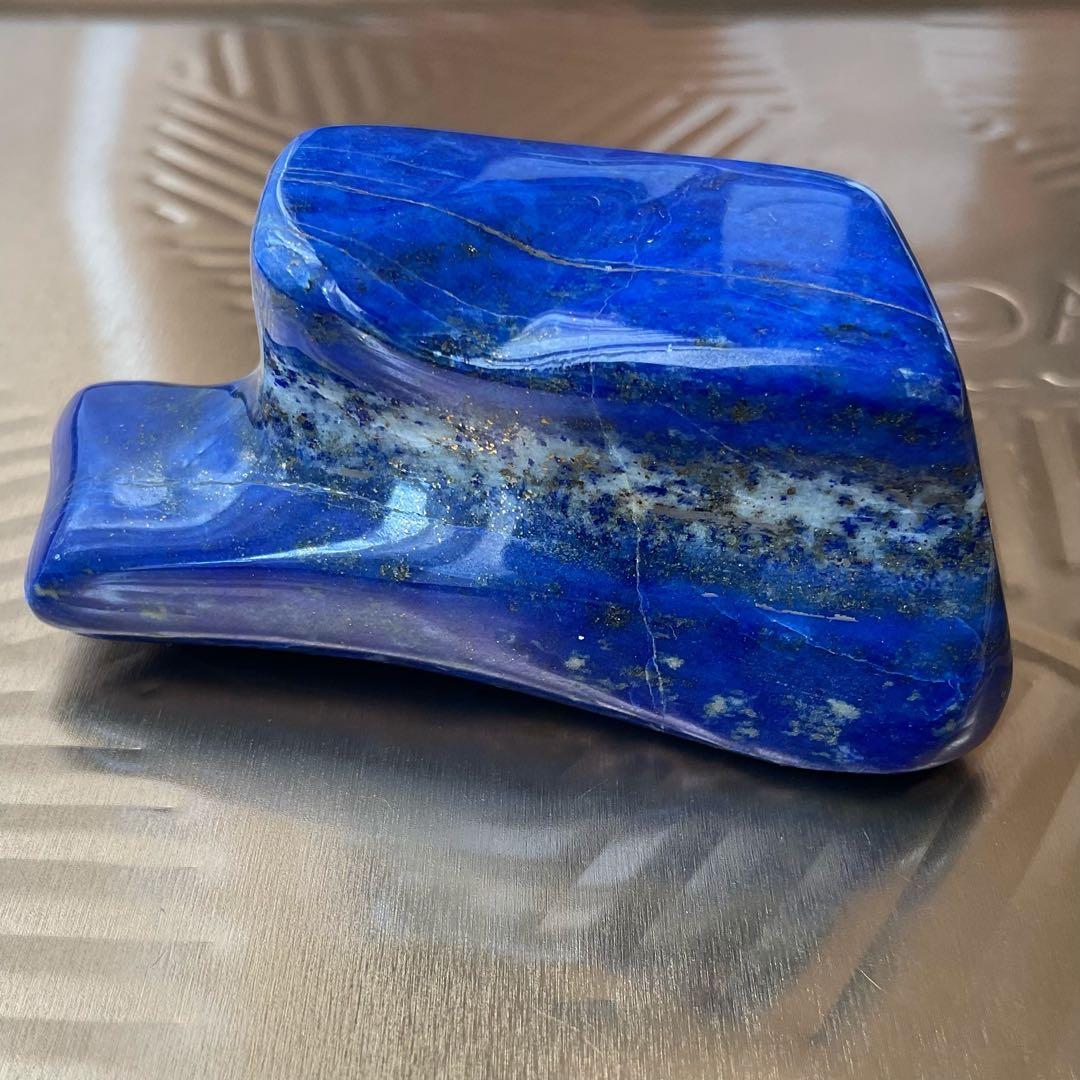 【あ】ラピスラズリ114ｇ 原石 アフガニスタン産 天然石　インテリア