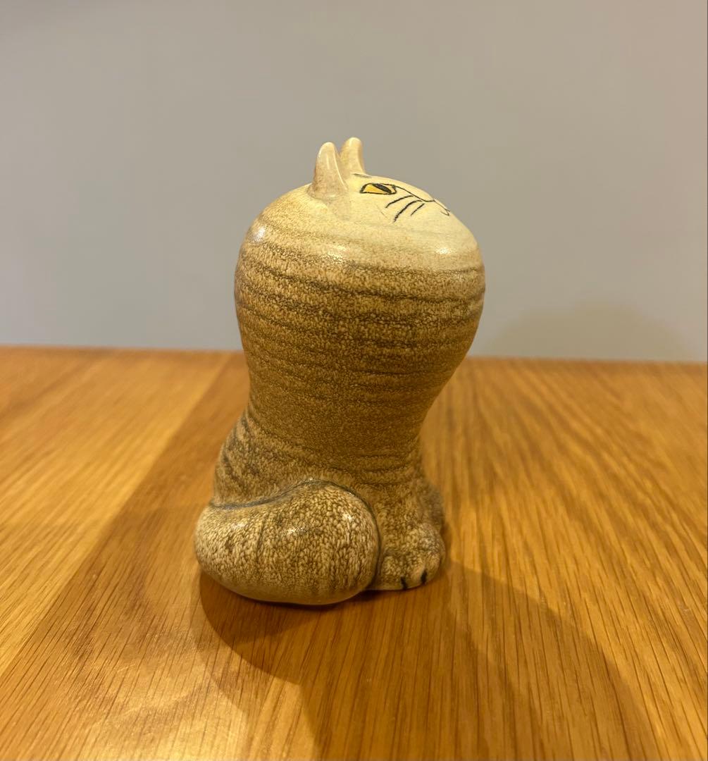 リサラーソン Lisa Larson マヤ 2個 陶器 置き物 ネコ