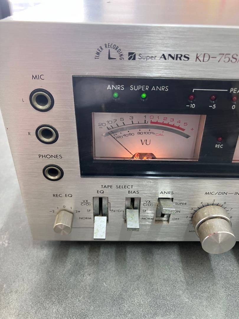 【動作確認済】Victor ビクター カセットデッキ KD-75SA 当時物