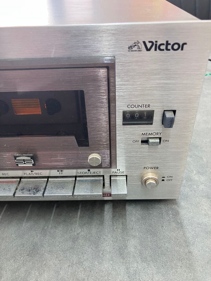 【動作確認済】Victor ビクター カセットデッキ KD-75SA 当時物