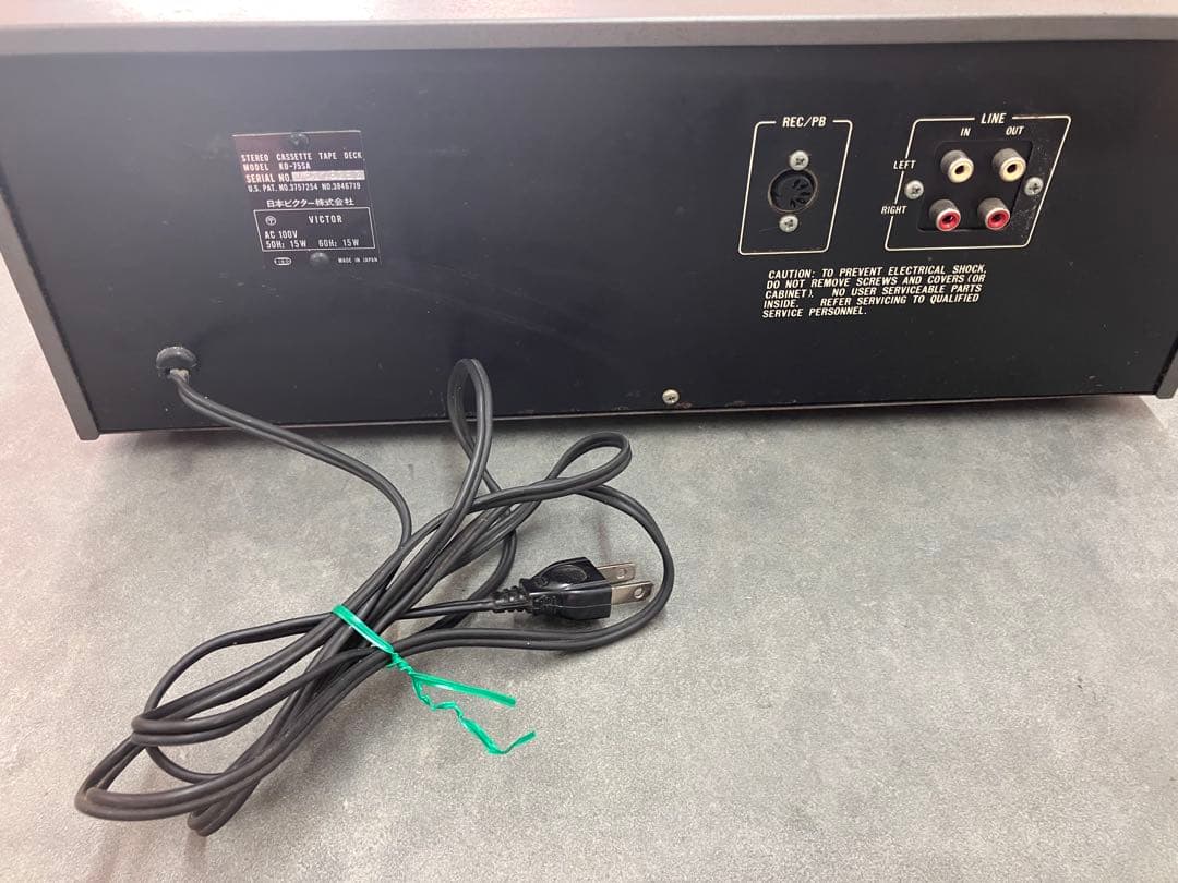 【動作確認済】Victor ビクター カセットデッキ KD-75SA 当時物