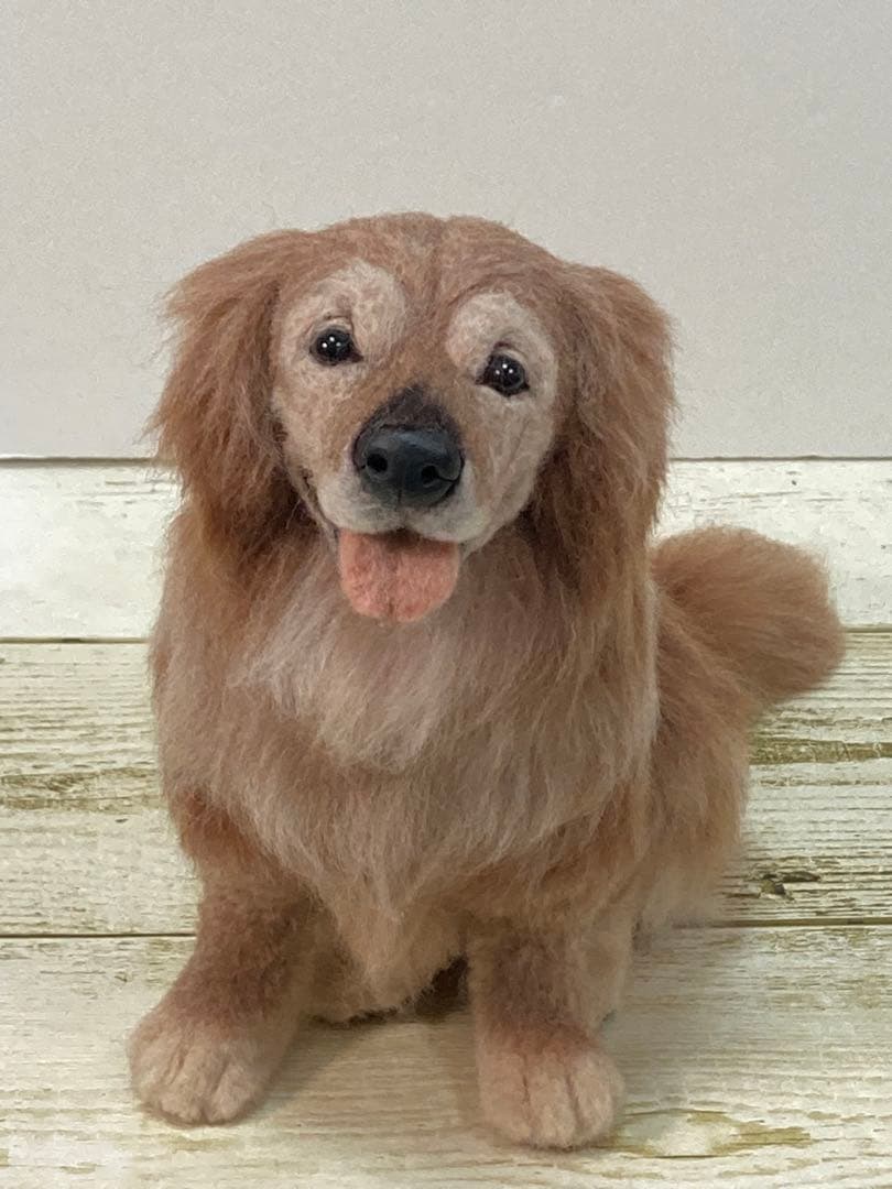 羊毛フェルト　ゴールデンレトリバー　犬