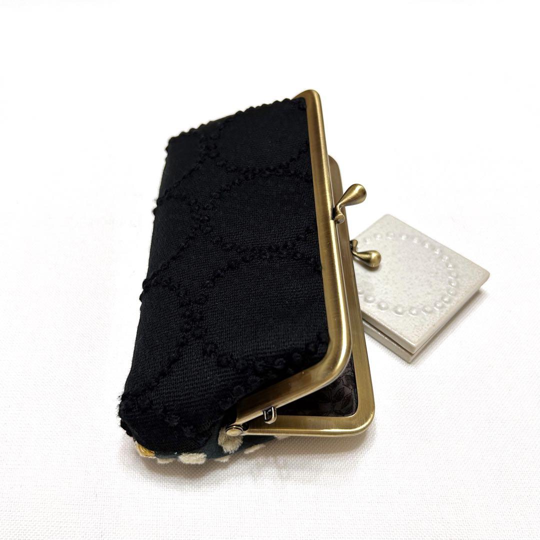 ミナペルホネン　ハンドメイド　がま口　pollotメガネコスメペンサングラス