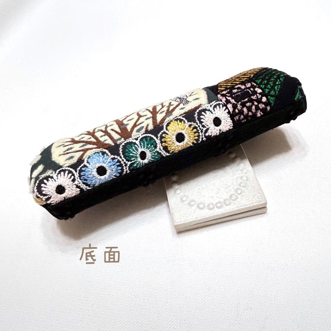 ミナペルホネン　ハンドメイド　がま口　pollotメガネコスメペンサングラス