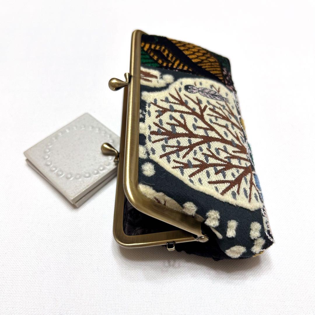 ミナペルホネン　ハンドメイド　がま口　pollotメガネコスメペンサングラス