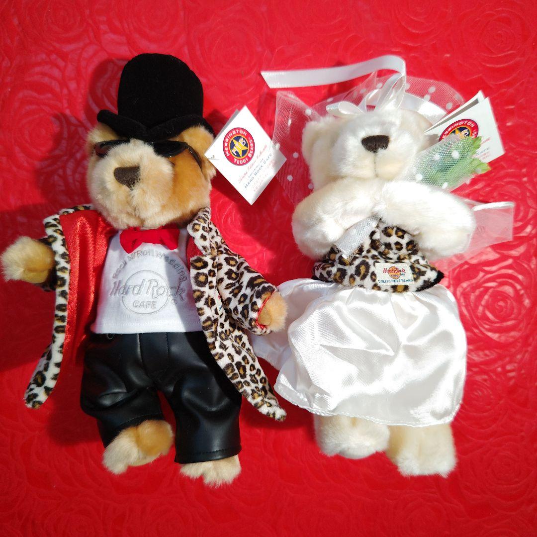 希少Hard Rock CAFE Wedding Bear Set（2004）