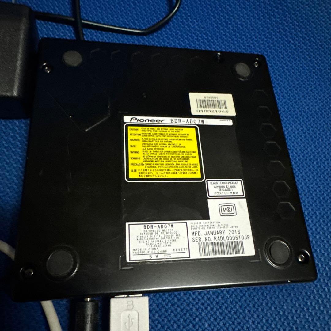 パイオニアBDドライブ、BDR-AD07W、pioneer、動作確認済、断捨離