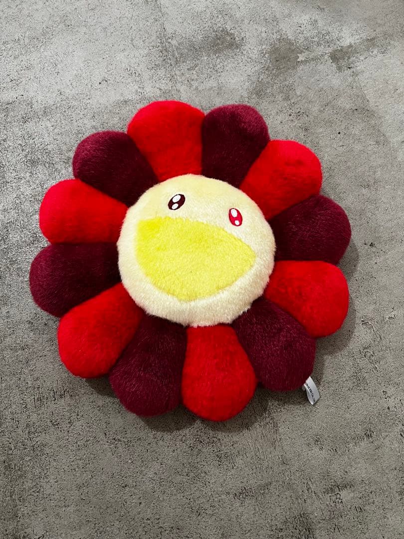 別売り可能 村上隆 フラワークッション 30cm レインボーカイカイキキ2点