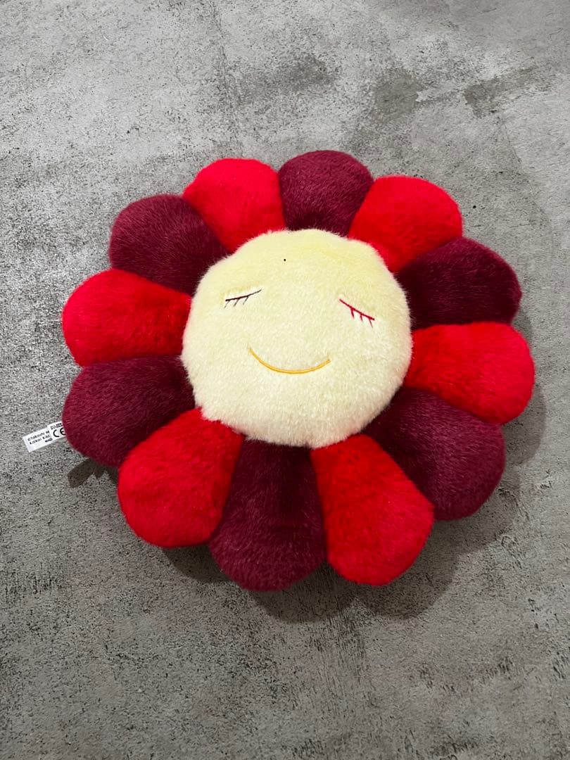 別売り可能 村上隆 フラワークッション 30cm レインボーカイカイキキ2点