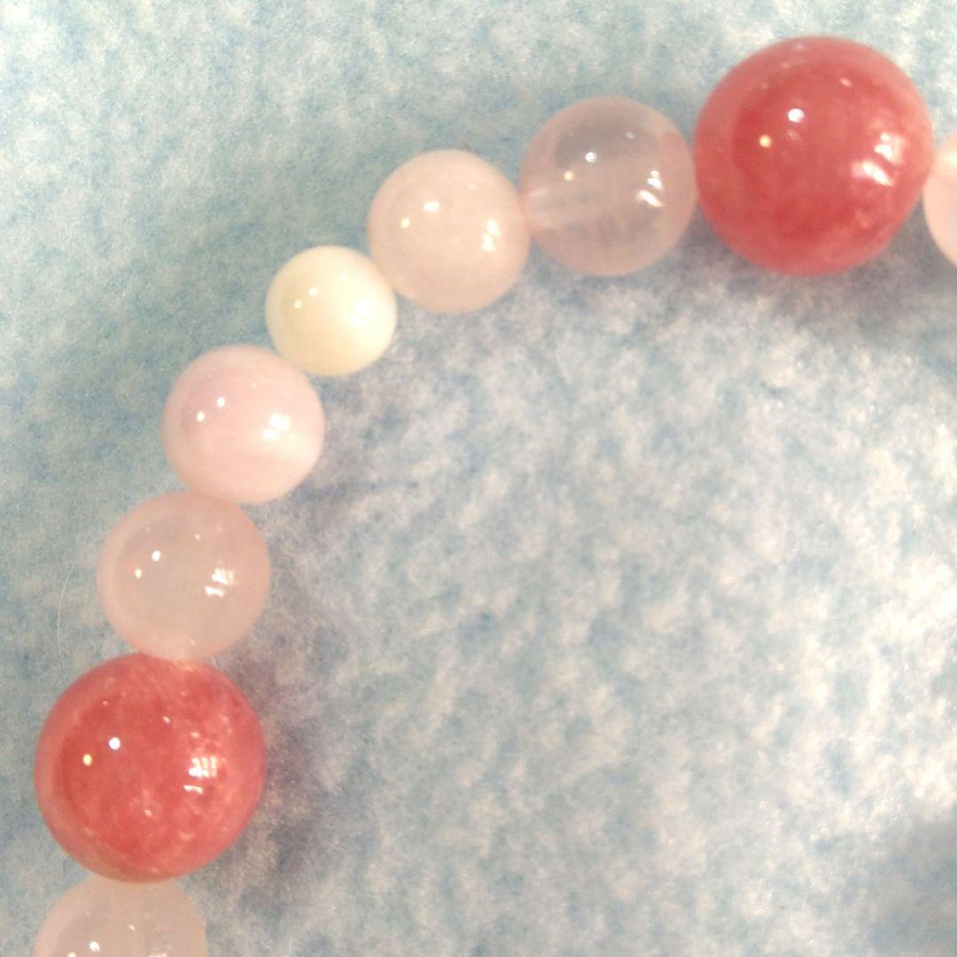 愛情運上昇・心身の癒し特集(❀ᴗ͈ˬᴗ͈)インカローズ＆ローズクォーツ ブレス