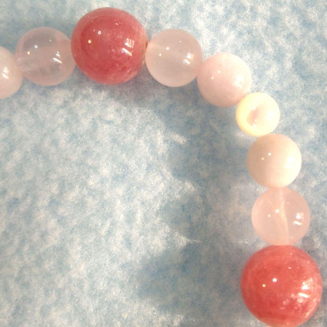 愛情運上昇・心身の癒し特集(❀ᴗ͈ˬᴗ͈)インカローズ＆ローズクォーツ ブレス