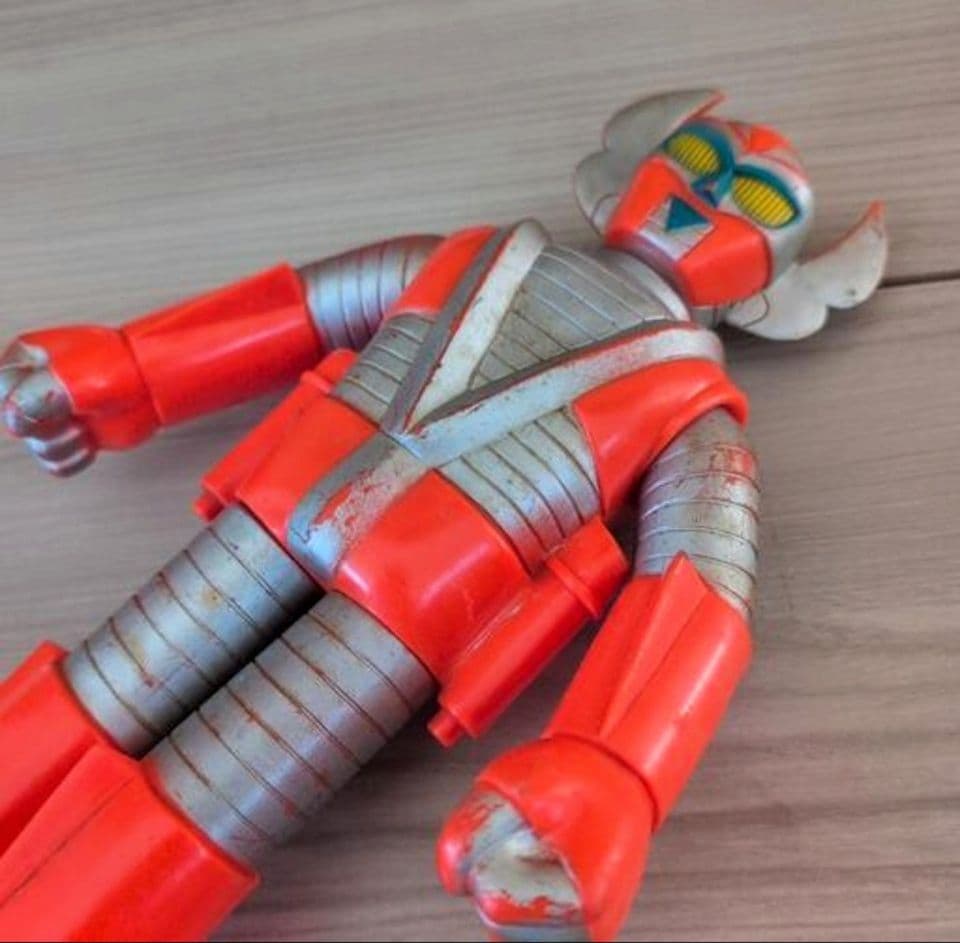 電人ザボーガー　ストロングザボーガー　ヒーロー　ソフビ　ブルマァク　29cm