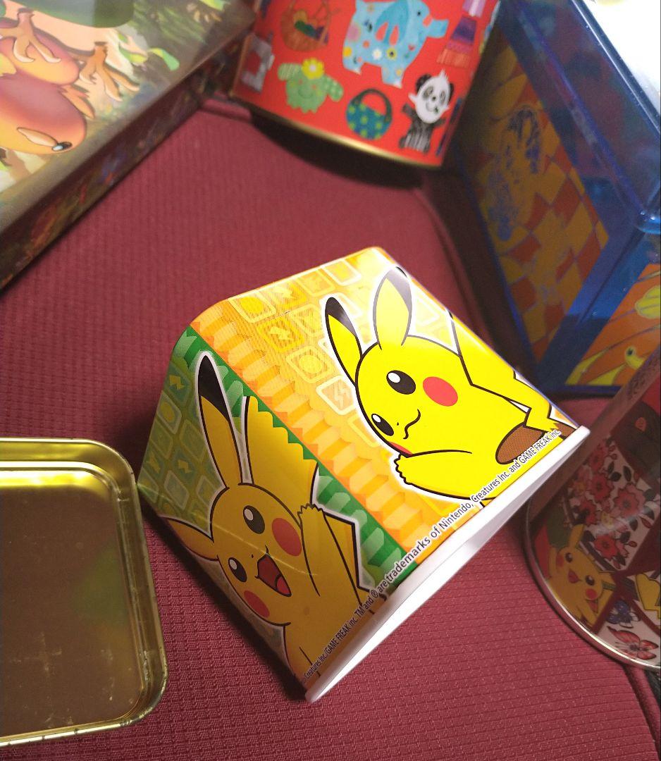 ポケモン　空き缶　空缶　お菓子缶　ケース　　　 クッキー缶　非売品　ボックス