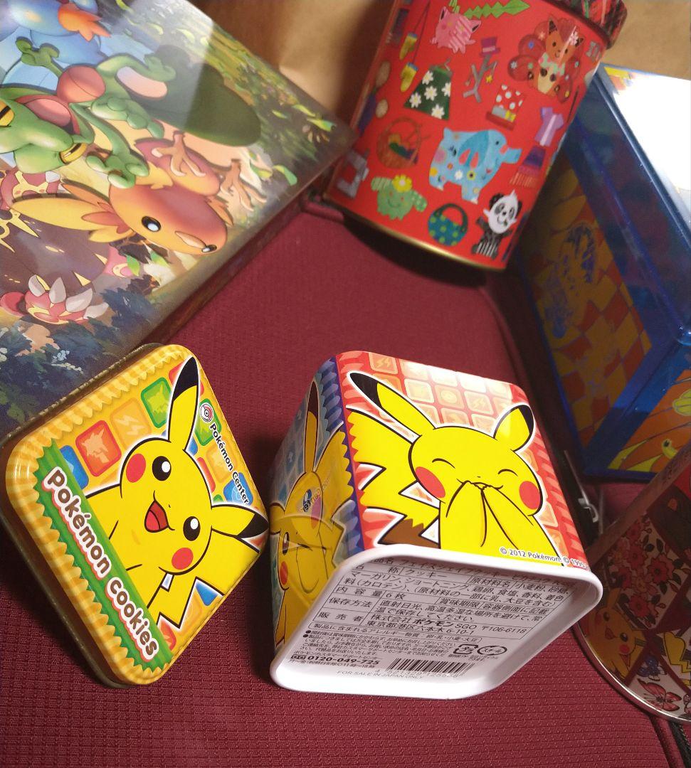 ポケモン　空き缶　空缶　お菓子缶　ケース　　　 クッキー缶　非売品　ボックス