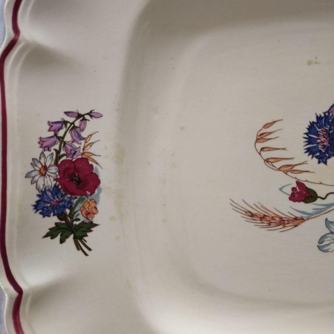 【希少】フランスアンティーク　サルグミンヌ　アグレスト　サービングプレート