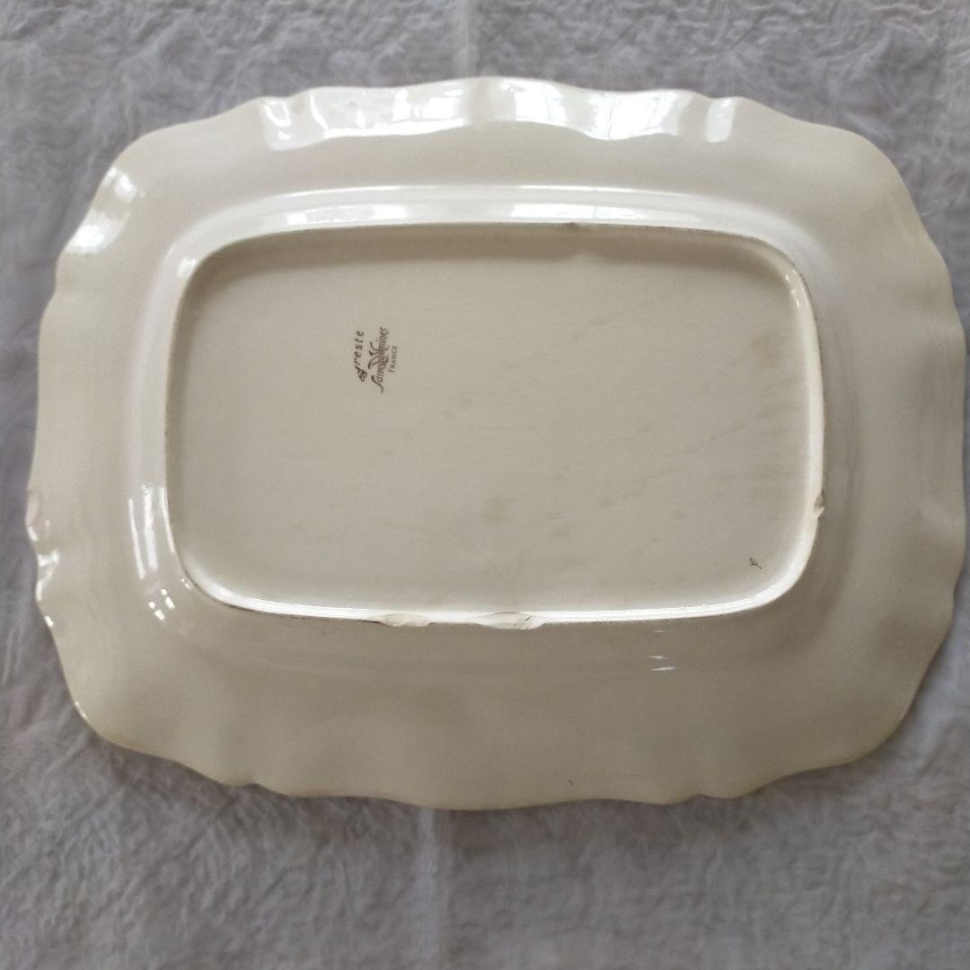 【希少】フランスアンティーク　サルグミンヌ　アグレスト　サービングプレート